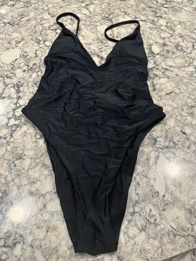 Classic Black One-Piece Swimsuit